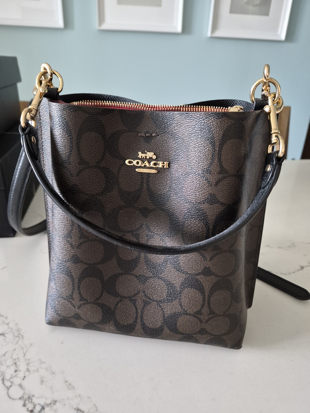 Mollie Bucket Bag 22 Signature Canvas